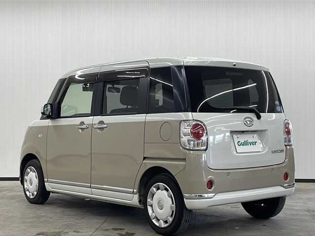 ダイハツ ムーヴ キャンバス X LTD メイクアップ SA Ⅲ 長崎県 2018(平30)年 2.7万km パールホワイトⅢ/ナチュラルベージュマイカメタリック 2トーン 純正メモリナビ（NMZK-W73D）/（フルセグ/DVD/CD/Bluetootｈ）/バックカメラ/両側パワースライド/衝突軽減ブレーキ/横滑り防止機能/レーンキープアシスト/ドライブレコーダー前後/ＥＴＣ/純正フロアマット/オートライト/オートマチックハイビーム/エンジンスタートボタン/パワーステアリング/パワーウィンドウ/アイドリングストップ/盗難防止装置/スマートキー/ベンチシート/保証書/取扱説明書