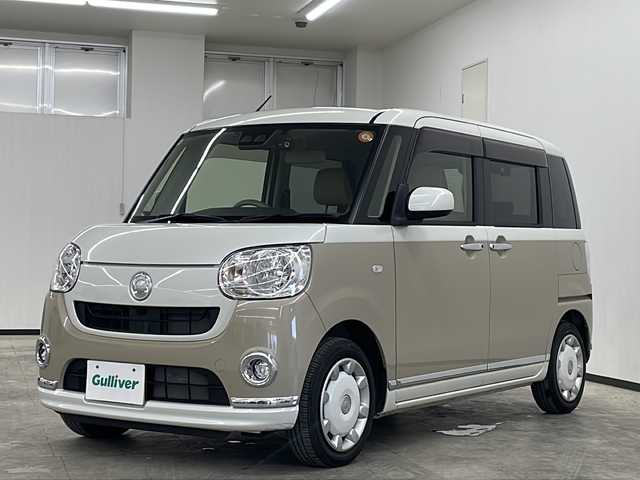 ダイハツ ムーヴ キャンバス X LTD メイクアップ SA Ⅲ 長崎県 2018(平30)年 2.7万km パールホワイトⅢ/ナチュラルベージュマイカメタリック 2トーン 純正メモリナビ（NMZK-W73D）/（フルセグ/DVD/CD/Bluetootｈ）/バックカメラ/両側パワースライド/衝突軽減ブレーキ/横滑り防止機能/レーンキープアシスト/ドライブレコーダー前後/ＥＴＣ/純正フロアマット/オートライト/オートマチックハイビーム/エンジンスタートボタン/パワーステアリング/パワーウィンドウ/アイドリングストップ/盗難防止装置/スマートキー/ベンチシート/保証書/取扱説明書