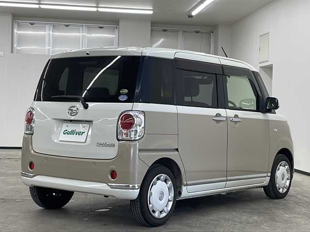 ダイハツ ムーヴ キャンバス X LTD メイクアップ SA Ⅲ 長崎県 2018(平30)年 2.7万km パールホワイトⅢ/ナチュラルベージュマイカメタリック 2トーン 純正メモリナビ（NMZK-W73D）/（フルセグ/DVD/CD/Bluetootｈ）/バックカメラ/両側パワースライド/衝突軽減ブレーキ/横滑り防止機能/レーンキープアシスト/ドライブレコーダー前後/ＥＴＣ/純正フロアマット/オートライト/オートマチックハイビーム/エンジンスタートボタン/パワーステアリング/パワーウィンドウ/アイドリングストップ/盗難防止装置/スマートキー/ベンチシート/保証書/取扱説明書