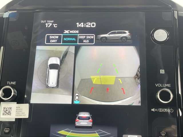 スバル フォレスター プレミアムS:HEV EX 秋田県 2025(令7)年 0.1千km クリスタルホワイトP 4WD/純正ナビ（BT/ACP/AA/AUX/フルセグTV）/全方位カメラ/オートクルーズコントロール/前席パワーシート/前後席シートヒーター/ステアリングヒーター/デジタルインナールームミラー/置くだけ充電/電動リアゲート/オートビークルホールド/LEDヘッドライト/ルーフレール/コーナーセンサー/レーンキープアシスト/スペアキー/取説・保証書