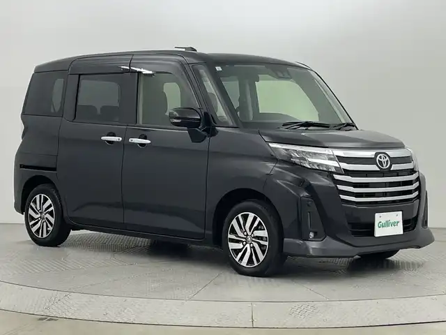 トヨタ ルーミー カスタムG 新潟県 2023(令5)年 0.8万km ブラックマイカメタリック プッシュスタート/スマートキー/メモリナビ　型式NSZT-W68T/CD/BT/フルセグ/全周囲カメラ/ETC/両側パワースライドドア/コーナーセンサー/LEDヘッドライト/フォグ/衝突被害軽減システム/レーンキープアシスト/オートライト/クルーズコントロール
