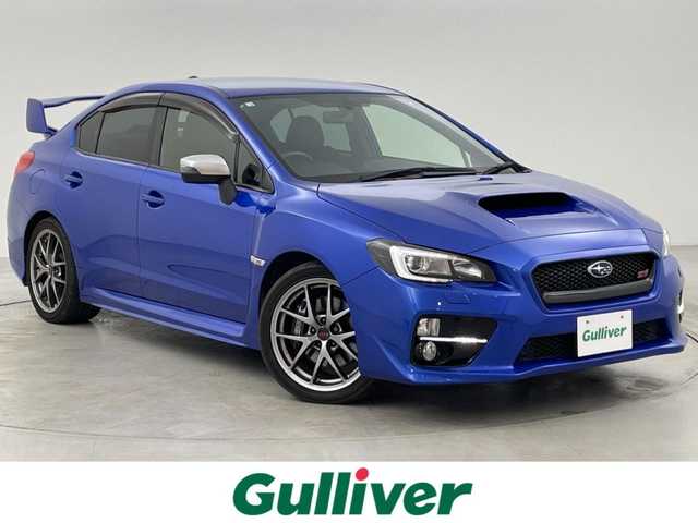 スバル ＷＲＸ ＳＴＩ STI タイプS 福岡県 2014(平26)年 4.8万km WRブルーパール 社外ナビ（ＢＴ，フルセグＴＶ）　/バックカメラ　/ＥＴＣ　/横滑り防止装置　/プッシュスタート　/ハーフレザーシート　/パワーシート　/ＳＴＩ専用シート／１８インチＡＷ　/ＬＥＤライト　/オートライト　/ドアバイザー