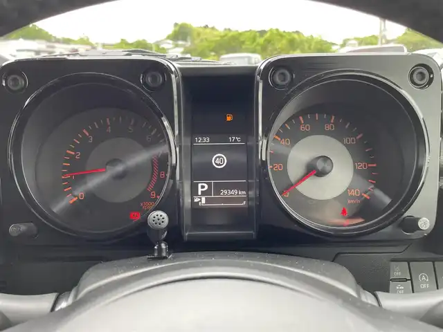 スズキ ジムニー XC 愛媛県 2022(令4)年 3万km ブルーイッシュブラックパール3 純正ナビ/AM/FM/CD/DVD/BT/フルセグTV　/バックカメラ　/衝突被害軽減装置　/車線逸脱防止装置　/クルーズコントロール　/D/N席シートヒーター　/アイドリングストップ　/ステアリングスイッチ/ヘッドライトウォッシャー/ダウンヒルアシストコントロール/電格ミラー/ヒートミラー/現状サマー(純正AW）(175/80/R16)/BRIDGESTONE DUELER H/T