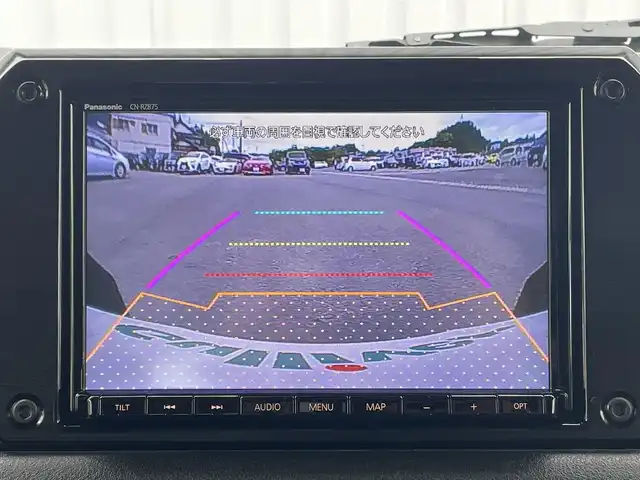 スズキ ジムニー XC 愛媛県 2022(令4)年 3万km ブルーイッシュブラックパール3 純正ナビ/AM/FM/CD/DVD/BT/フルセグTV　/バックカメラ　/衝突被害軽減装置　/車線逸脱防止装置　/クルーズコントロール　/D/N席シートヒーター　/アイドリングストップ　/ステアリングスイッチ/ヘッドライトウォッシャー/ダウンヒルアシストコントロール/電格ミラー/ヒートミラー/現状サマー(純正AW）(175/80/R16)/BRIDGESTONE DUELER H/T