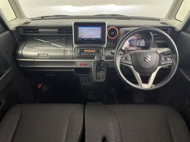 スズキ スペーシア ギア HYBRID XZターボ 埼玉県 2020(令2)年 4.4万km ブルーイッシュブラックパール3 carrozzeriaSDナビ/　Bluetooth/フルセグ/全方位カメラ/バックカメラ/両側パワースライドドア/ルーフレール/D/N席シートヒーター/前後ドライブレコーダー/アイドリングストップ/レーダークルーズコントロール/ビルドインETC/スマートキー/プッシュスタート/取扱説明書