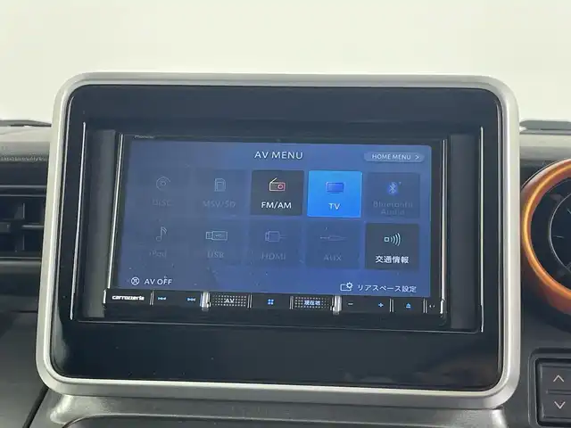 スズキ スペーシア ギア HYBRID XZターボ 埼玉県 2020(令2)年 4.4万km ブルーイッシュブラックパール3 carrozzeriaSDナビ/　Bluetooth/フルセグ/全方位カメラ/バックカメラ/両側パワースライドドア/ルーフレール/D/N席シートヒーター/前後ドライブレコーダー/アイドリングストップ/レーダークルーズコントロール/ビルドインETC/スマートキー/プッシュスタート/取扱説明書