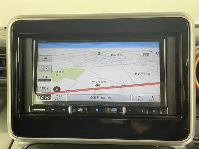 スズキ スペーシア ギア HYBRID XZターボ 埼玉県 2020(令2)年 4.4万km ブルーイッシュブラックパール3 carrozzeriaSDナビ/　Bluetooth/フルセグ/全方位カメラ/バックカメラ/両側パワースライドドア/ルーフレール/D/N席シートヒーター/前後ドライブレコーダー/アイドリングストップ/レーダークルーズコントロール/ビルドインETC/スマートキー/プッシュスタート/取扱説明書