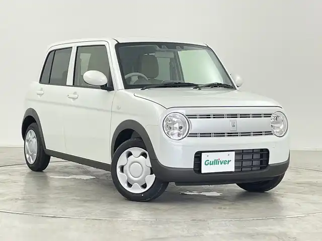 スズキ ラパン G 群馬県 2025(令7)年 0.1万km未満 ピュアホワイトP 届出済未使用車　衝突被害軽減ブレーキ　レーンアシスト　オートハイビーム　リアコーナーセンサー　シートヒーター　アイドリングストップ　ヘッドライトレベライザー　プッシュスタート　スマートキー　禁煙車
