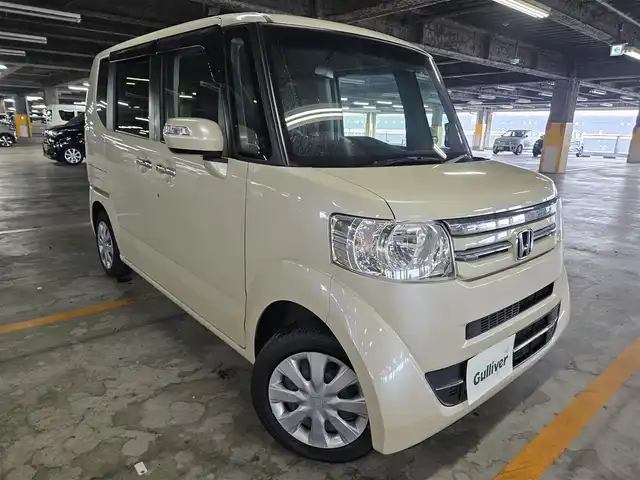 ホンダ Ｎ ＢＯＸ G Lパッケージ 宮崎県 2016(平28)年 7.6万km プレミアムアイボリーP 純正ナビ/　(Bluetooth/CD/DVD)/フルセグTV/片側パワースライドドア/バックモニター/ビルトインETC/ビークルスタビリティアシスト/オートエアコン/ステアリングスイッチ/スマートキーシステム/プッシュエンジンスタート/禁煙車
