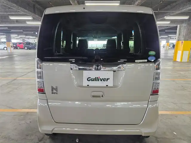 ホンダ Ｎ ＢＯＸ G Lパッケージ 宮崎県 2016(平28)年 7.6万km プレミアムアイボリーP 純正ナビ/　(Bluetooth/CD/DVD)/フルセグTV/片側パワースライドドア/バックモニター/ビルトインETC/ビークルスタビリティアシスト/オートエアコン/ステアリングスイッチ/スマートキーシステム/プッシュエンジンスタート/禁煙車