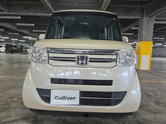 ホンダ Ｎ ＢＯＸ G Lパッケージ 宮崎県 2016(平28)年 7.6万km プレミアムアイボリーP 純正ナビ/　(Bluetooth/CD/DVD)/フルセグTV/片側パワースライドドア/バックモニター/ビルトインETC/ビークルスタビリティアシスト/オートエアコン/ステアリングスイッチ/スマートキーシステム/プッシュエンジンスタート/禁煙車