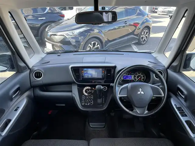 三菱 ｅＫスペース カスタムG 香川県 2014(平26)年 3.1万km シルキーホワイト 純正７型ＳＤナビ/　CD.DVD.BT.AUX.USB/バックカメラ/電動スライドドア/ＨＩＤヘッドライト/フォグライト/アイドリングストップ/純正１４インチＡＷ/スマートキー/スペアキー/純正フロアマット/純正ドアバイザー