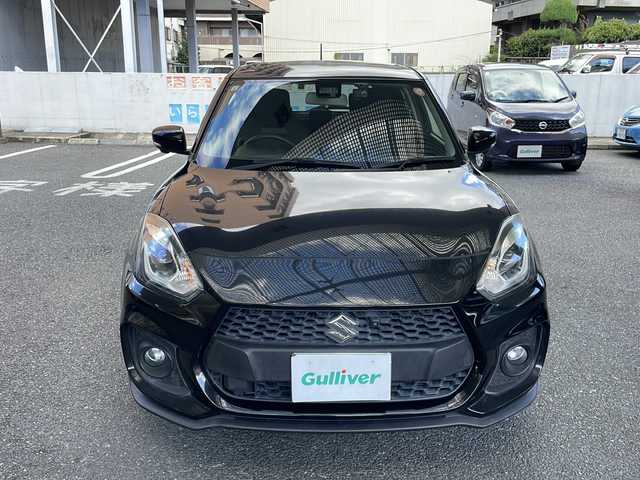 スズキ スイフト スポーツ セーフティPKG 大阪府 2019(平31)年 4.7万km スーパーブラックパール ワンオーナー/社外メモリーナビ/フルセグTV/Bluetoothオーディーオ/DVD再生/TVキャンセラー/バックカメラ/全方位カメラ/衝突軽減ブレーキ/車線逸脱警報/レーダークルーズコントロール/スマートキー/運転席シートヒーター/ETC/ドラレコ/LEDライト/純正17インチアルミホイル/スペアキー1本（スマートキー）