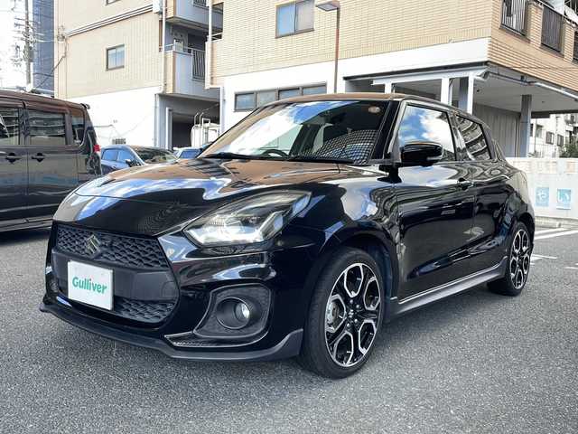 スズキ スイフト スポーツ セーフティPKG 大阪府 2019(平31)年 4.7万km スーパーブラックパール ワンオーナー/社外メモリーナビ/フルセグTV/Bluetoothオーディーオ/DVD再生/TVキャンセラー/バックカメラ/全方位カメラ/衝突軽減ブレーキ/車線逸脱警報/レーダークルーズコントロール/スマートキー/運転席シートヒーター/ETC/ドラレコ/LEDライト/純正17インチアルミホイル/スペアキー1本（スマートキー）