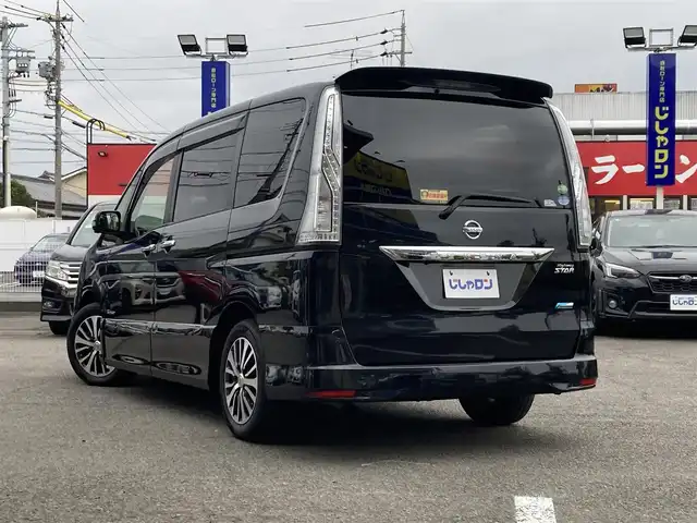 日産 セレナ ハイウェイスター Sハイブリッド 静岡県 2014(平26)年 8.9万km ダイヤモンドブラック (株)IDOMが運営する【じしゃロン焼津店】の自社ローン専用車両になります。こちらは現金またはオートローンご利用時の価格です。自社ローンご希望の方は別途その旨お申付け下さい/純正ＳＤナビ/（フルセグＴＶ/Ｂｌｕｅｔｏｏｔｈ接続/ＣＤ/ＤＶＤ/ミュージックサーバー）/フリップダウンモニター/両側パワースライドドア/衝突軽減システム/レーンキープアシスト/３６０°カメラ/ＥＴＣ