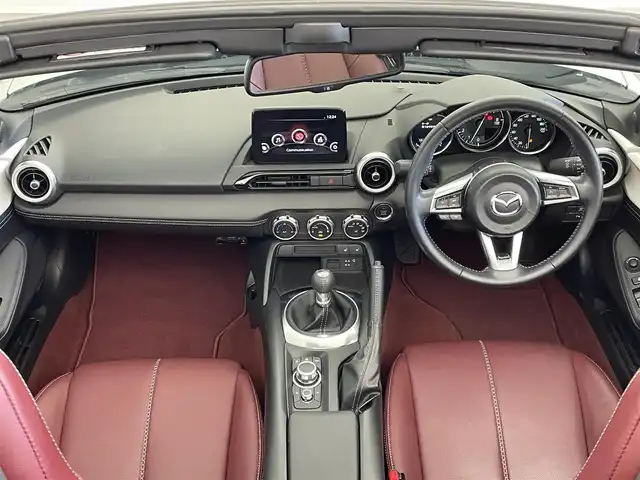 マツダ ロードスター 100周年特別記念車 埼玉県 2020(令2)年 1.9万km スノーフレイクホワイトパールマイカ 純正SDナビ/　TV BT AUX USB DVD CD/6MT車/BOSEサウンド/レーザーシート/シートヒーター/LEDオートライト/クルーズコントロール/コーナーセンサー