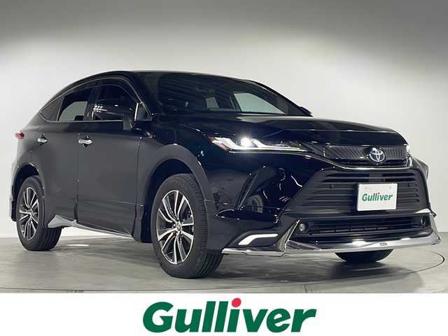 トヨタ ハリアー ハイブリッド G 福岡県 2023(令5)年 1.7万km ブラック ・純正ディスプレイオーディオ/・Bluetooth/・エアロパーツ（モデリスタ）/・フルセグTV/・前後コーナーセンサー/・ワンオーナー/・パワーシート/・スマートキー/・プッシュスタート