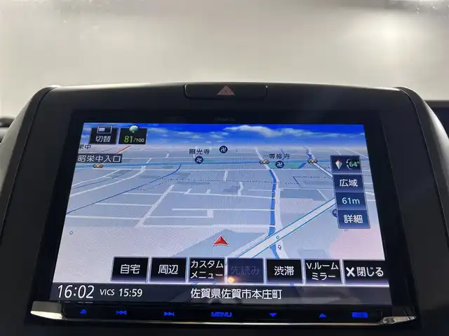 ホンダ フリード G 佐賀県 2023(令5)年 1.5万km プレミアムクリスタルブルークリスタル 社外９型ナビ/（フルセグTV/CD/DVD/USB/Bluetooth/SD録音）/衝突被害軽減ブレーキ/バックカメラ/ドライブレコーダー/レーンキープアシスト/追従型クルーズコントロール/ハーフレザーシート/シートヒーター/純正アルミホイール/ＬＥＤヘッドライト/オートライト/ETC/横滑り防止装置/盗難防止装置/アイドリングストップ
