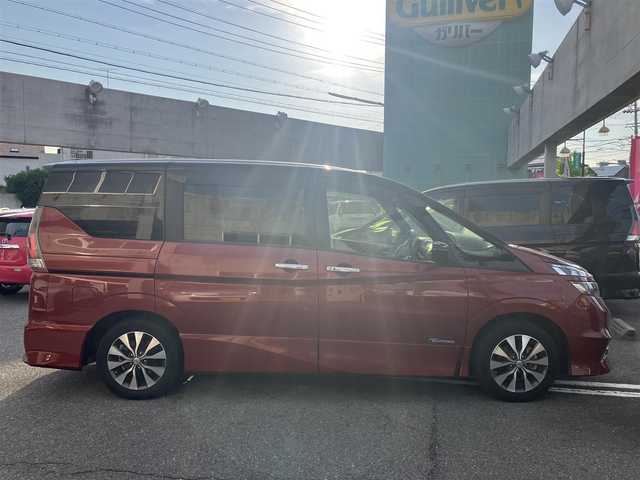 日産 セレナ ハイウェイスター 愛知県 2017(平29)年 13.8万km マルーンレッド 2トーン エマージェンシーブレーキ/純正9インチSDナビ/純正リヤフリップダウンモニター/DVD&CD&Blu-rayビデオ/地デジフルセグ/バックカメラ/LEDヘッドライト/オートライト/クルーズコントロール/ビルトインETC/インテリジェントキー×2ケ/ハンズフリーパワースライドドア/純正アルミホイル/保証書取説有り