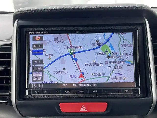 ホンダ Ｎ ＢＯＸ カスタム G Lパッケージ 埼玉県 2017(平29)年 6.6万km シャイニンググレーM (株)IDOMが運営する【じしゃロン川越店】の自社ローン専用車両になります。こちらは現金またはオートローンご利用時の価格です。自社ローンご希望の方は別途その旨お申付け下さい/社外SDナビ　CN-RE03D/フルセグ/Bluetooth/CD/DVD/AM/FM/バックカメラ/パワースライドドア/ETC/純正１４インチアルミホイール/HID/フォグ/ウインカーミラー/スマートキー/スペアキー/プッシュスタート/リアシェード/ドアバイザー/純正フロアマット/車両取扱説明書/保証書