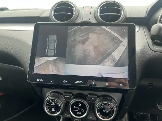 スズキ スイフト RS 広島県 2017(平29)年 6.8万km ピュアホワイトP 走行距離67435km/5速ミッション/純正16インチブラック塗装アルミホイール/ディスプレイオーディオ（ATOTO-S8）/・Bluetooth/・バックカメラ/・Googleマップなど/ドライブレコーダー/ビルトインETC/運転席シートヒーター/セーフティパッケージ/・アダプティブクルーズコントロール/・デュアルセンサーブレーキサポート/・車線逸脱警報機能/・ふらつき警報機能/・先行車発知らせ機能/・ハイビームアシスト機能/・オートライト/スマートキー×2/フロアマット/新車保証書有/取扱説明書有