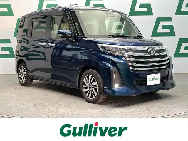 トヨタ ルーミー カスタムG 鹿児島県 2022(令4)年 4.1万km レーザーブルークリスタルシャイン 禁煙車/ディスプレイオーディオ/（Bluetooth.フルセTV.Androidauto.Applecarplay）/バックモニター/ビルトインETC/両側パワースライドドア/スマートアシスト/・衝突軽減支援ブレーキ/・車線逸脱警報/・先行車発進お知らせ機能/・アダプティブクルーズコントロール/電動パーキング/ブレーキホールド/レザー調シートカバー