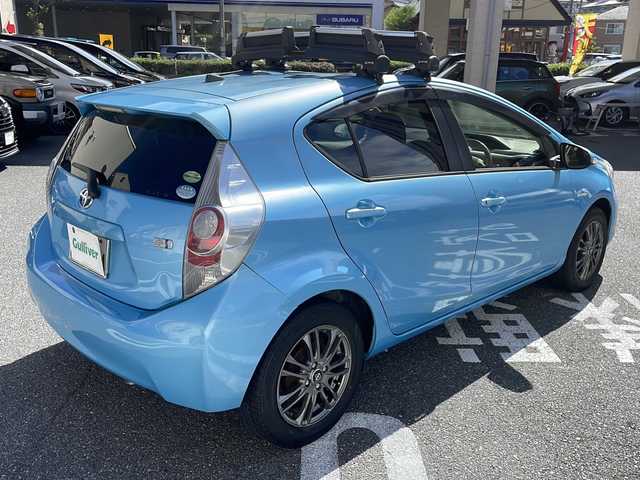 トヨタ アクア S 広島県 2014(平26)年 16.4万km クールソーダメタリック /登録時走行距離/　　　　　　　163258キロ/純正ナビ/地デジ/スペアキー×１/ETC/新車時整備手帳/　　【保証書】/取扱説明書/