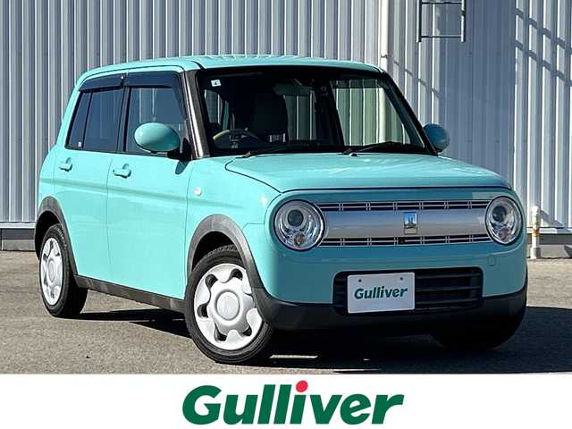 スズキ ラパン S 愛媛県 2017(平29)年 4.9万km フレンチミントPM 純正ナビ/Bluetooth/CD/USB/ワンセグ/全方位カメラ/バックカメラ/ドライブレコーダー前のみ/ETC/運転席シートヒーター/アイドリングストップ/純正フロアマット/プッシュスタート/レーンキープアシスト/保証書/取扱説明書/記録簿