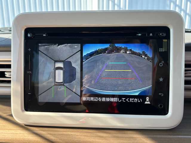 スズキ ラパン S 愛媛県 2017(平29)年 4.9万km フレンチミントPM 純正ナビ/Bluetooth/CD/USB/ワンセグ/全方位カメラ/バックカメラ/ドライブレコーダー前のみ/ETC/運転席シートヒーター/アイドリングストップ/純正フロアマット/プッシュスタート/レーンキープアシスト/保証書/取扱説明書/記録簿