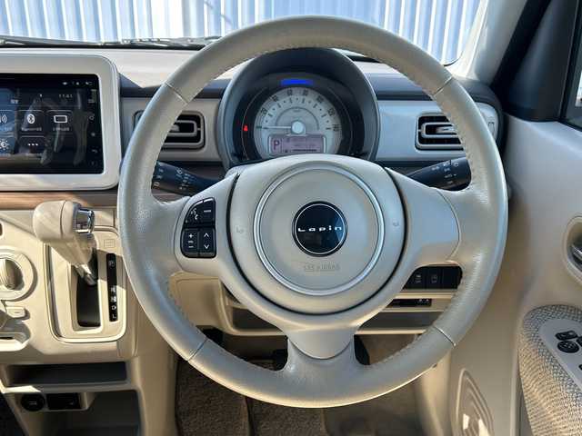 スズキ ラパン S 愛媛県 2017(平29)年 4.9万km フレンチミントPM 純正ナビ/Bluetooth/CD/USB/ワンセグ/全方位カメラ/バックカメラ/ドライブレコーダー前のみ/ETC/運転席シートヒーター/アイドリングストップ/純正フロアマット/プッシュスタート/レーンキープアシスト/保証書/取扱説明書/記録簿