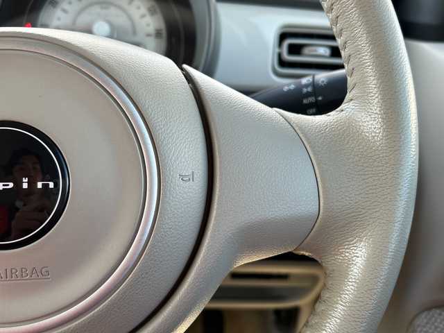 スズキ ラパン S 愛媛県 2017(平29)年 4.9万km フレンチミントPM 純正ナビ/Bluetooth/CD/USB/ワンセグ/全方位カメラ/バックカメラ/ドライブレコーダー前のみ/ETC/運転席シートヒーター/アイドリングストップ/純正フロアマット/プッシュスタート/レーンキープアシスト/保証書/取扱説明書/記録簿