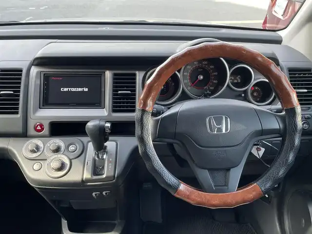 ホンダ クロスロード 18L HID エディション 大阪府 2008(平20)年 9.7万km ナイトホークブラックパール 社外ディスプレイオーディオ/　【Bluetooth／AM・FM/Alexa/バックカメラ/3列シート/conmecivity/純正HID/純正フォグランプ/電格ミラー/ETC