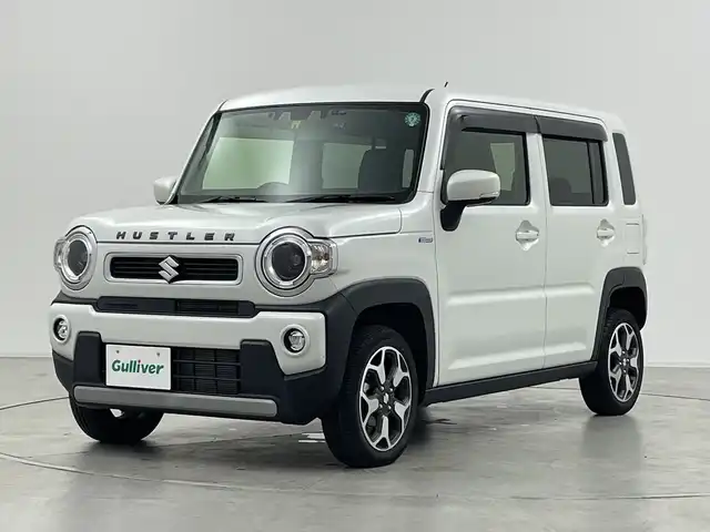 スズキ ハスラー HYBRID X ターボ 群馬県 2020(令2)年 1.6万km ピュアホワイトP ８型ナビ　バックカメラ　シートヒーター　衝突被害軽減ブレーキ　レーンアシスト　ＥＴＣ　ドラレコ　パドルシフト　革巻きステアリング　アダプティブクルーズコントロール　ＬＥＤヘッドライト・フォグ　禁煙