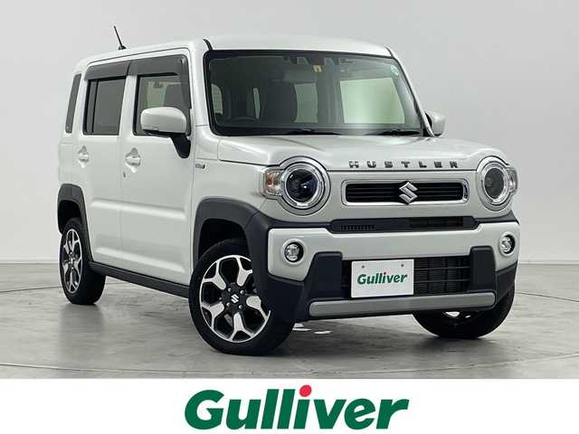 スズキ ハスラー HYBRID X ターボ 群馬県 2020(令2)年 1.6万km ピュアホワイトP ８型ナビ　バックカメラ　シートヒーター　衝突被害軽減ブレーキ　レーンアシスト　ＥＴＣ　ドラレコ　パドルシフト　革巻きステアリング　アダプティブクルーズコントロール　ＬＥＤヘッドライト・フォグ　禁煙