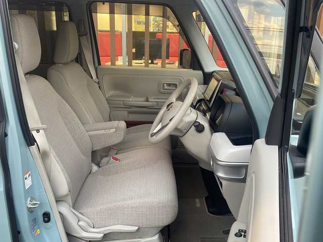 スズキ スペーシア HYBRID X 秋田県 2019(平31)年 2.1万km オフブルーメタリック/ホワイト2トーン ワンオーナー/４WD/SDナビ/CD　DVD　BT　ラジオ　DTV　SD/全方位カメラ/両側パワースライドドア/ETC/エンジンスターター/スペアキー/レーダーブレーキサポート/レーンディパーチャアラート/運転席＆助手席シートヒーター/スマートキー/プッシュスタート/スペアキー/オートライト/アイドリングストップ/横滑り防止装置/保証書/取扱説明書