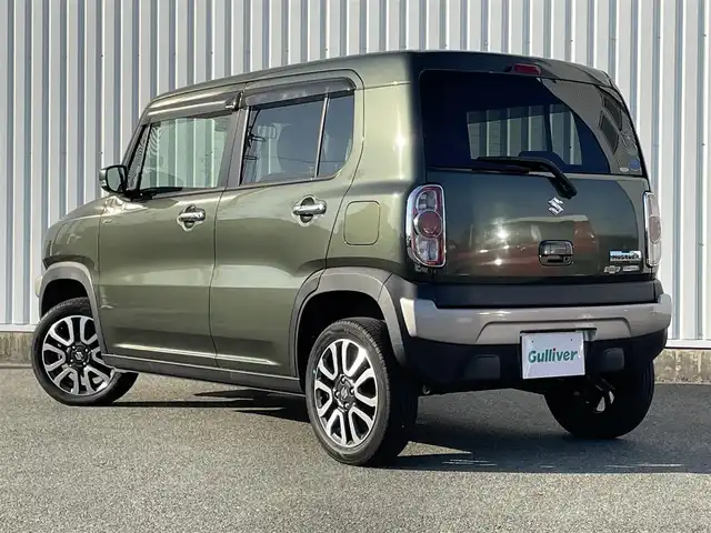 スズキ ハスラー Jスタイル Ⅱ ターボ 福岡県 2016(平28)年 4.8万km クールカーキPM デュアルカメラブレーキサポート/衝突軽減/レーンアシスト/社外ナビ（ＡＶＩＣ－ＲＷ９９ＺＳ）/フルセグTV/CD/DVD/SD/BT/AM/FM/クルーズコントロール/前席シートヒーター/パドルシフト/ビルトインＥＴＣ/純正アルミ