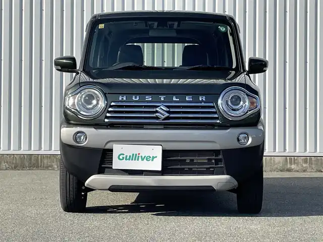 スズキ ハスラー Jスタイル Ⅱ ターボ 福岡県 2016(平28)年 4.8万km クールカーキPM デュアルカメラブレーキサポート/衝突軽減/レーンアシスト/社外ナビ（ＡＶＩＣ－ＲＷ９９ＺＳ）/フルセグTV/CD/DVD/SD/BT/AM/FM/クルーズコントロール/前席シートヒーター/パドルシフト/ビルトインＥＴＣ/純正アルミ