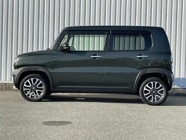 スズキ ハスラー Jスタイル Ⅱ ターボ 福岡県 2016(平28)年 4.8万km クールカーキPM デュアルカメラブレーキサポート/衝突軽減/レーンアシスト/社外ナビ（ＡＶＩＣ－ＲＷ９９ＺＳ）/フルセグTV/CD/DVD/SD/BT/AM/FM/クルーズコントロール/前席シートヒーター/パドルシフト/ビルトインＥＴＣ/純正アルミ