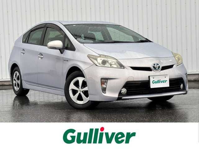 トヨタ プリウス S 滋賀県 2014(平26)年 11.2万km ライトパープルマイカ ワンオーナー/純正ナビ/・Bluetooth/フルセグ/・CD/DVD/バックカメラ/ステアリングリモコン/ETC/トノカバー/電動格納ミラー/HIDオートライト/フォグライト/スマートキー