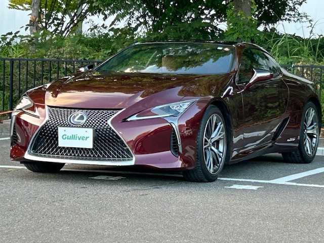 レクサス ＬＣ 500h Lパッケージ 宮城県 2017(平29)年 2.6万km ガーネットレッドマイカ 禁煙車/メーカーナビ/バックカメラ/ビルトインＥＴＣ２．０/レクサスセーフティセンス/レーンキープアシスト/ＢＳＭ/コーナーセンサー/パドルシフト/レーダークルーズコントロール/ＨＵＤ/レザーシート/シートヒーター/シートエアコン/メモリー機能付きパワーシート/オートマチックハイビーム/オートライト/ＬＥＤライト/ガラスルーフ/電子パーキング/ＨＯＬＤボタン/純正ドライブレコーダー