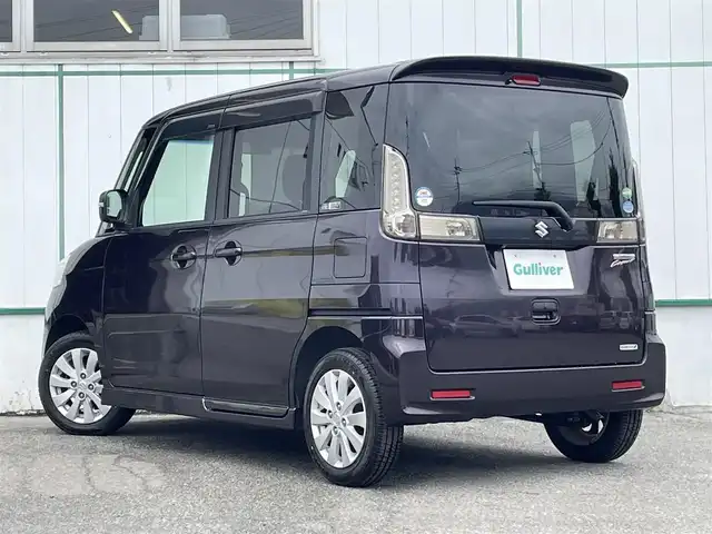 スズキ スペーシア カスタム XS 山梨県 2013(平25)年 2.5万km ミステリアスバイオレットパール 純正ナビ/Bluetooth接続/ワンセグTV/バックカメラ/両側電動スライドドア/アイドリングストップ/スマートキー/スペアキー1本/取扱説明書/保証書