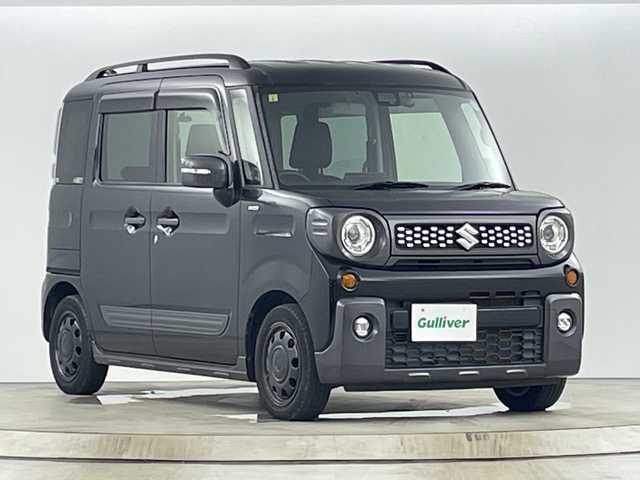 スズキ スペーシア ギア HYBRID XZ 愛知県 2020(令2)年 2.5万km ブルーイッシュブラックパール3 純8インチ正ナビ/（Bluetooth・フルセグテレビ・CD・DVD・AM/FM）/バックカメラ/ETC/ドライブレコーダー前後/両側パワースライドドア/衝突軽減システム/ルーフレール/クリアランスソナー/コーナーセンサー/純正14インチアルミホイール/純正LEDヘッドライト/スペアキー・プッシュスタート/アイドリングストップ