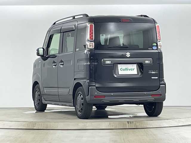 スズキ スペーシア ギア HYBRID XZ 愛知県 2020(令2)年 2.5万km ブルーイッシュブラックパール3 純8インチ正ナビ/（Bluetooth・フルセグテレビ・CD・DVD・AM/FM）/バックカメラ/ETC/ドライブレコーダー前後/両側パワースライドドア/衝突軽減システム/ルーフレール/クリアランスソナー/コーナーセンサー/純正14インチアルミホイール/純正LEDヘッドライト/スペアキー・プッシュスタート/アイドリングストップ