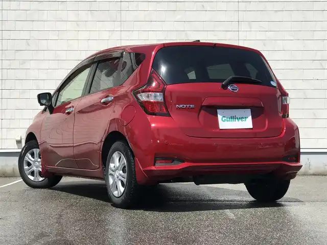 日産 ノート X FOUR 石川県 2018(平30)年 3.5万km ガーネットレッド 4WD/夏タイヤ積込み/純正ナビ/フルセグTV/Bluetooth/全周囲カメラ/ドライブレコーダー/デジタルインナーミラー/衝突被害軽減ブレーキ/コーナーセンサー/レーンキープアシスト/プッシュスタート/スマートキー/スペアキー１本/ステアリングスイッチ/LEDヘッドライト/オートライト/ETC