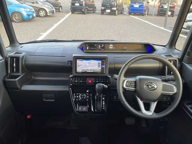 ダイハツ タント カスタム RS 島根県 2023(令5)年 0.8万km クールバイオレットクリスタルシャイン ワンオーナー/純正7インチメモリナビゲーション(NMZK-W72D)/フルセグ BT SD CD DVD/全方位カメラ/ナビ連動型前方ドライブレコーダー/両側パワースライドドア/ウェルカムオープンスライドドア/D/N席シートヒーター/電子パーキング/AUTOHOLD/オートリトラミラー/LEDヘッドライト/オートマチックハイビーム/フォグライト/シートリフター/革巻きステアリング/ステアリングリモコン/ISOFIX/純正15インチアルミホイール/純正フロアマット/純正ドアバイザー