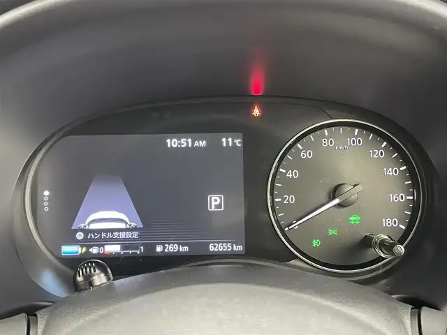 日産 キックス X 埼玉県 2021(令3)年 6.3万km ブリリアントホワイトパール/ピュアブラック 2トーン プロパイロット　純正９インチナビ　アラウンドビューモニター　ビルトインＥＴＣ　ドライブレコーダー　レーダークルーズコントロール　インテリジェントルームミラー　ハーフレザー　オートライト　ＬＥＤライト