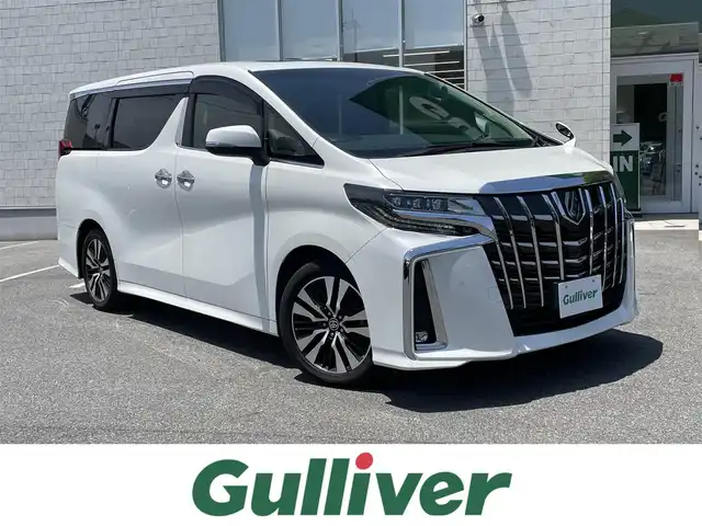トヨタ アルファード S Cパッケージ 鳥取県 2019(令1)年 5.6万km ホワイトパールクリスタルシャイン サンルーフ/衝突軽減ブレーキ/レーンキープアシスト/レーダークルーズコントロール/クリアランスソナー/純正10型ナビ/純正フリップダウンモニター/両側パワースライドドア/パワーバックドア/デジタルインナーミラー/ETC