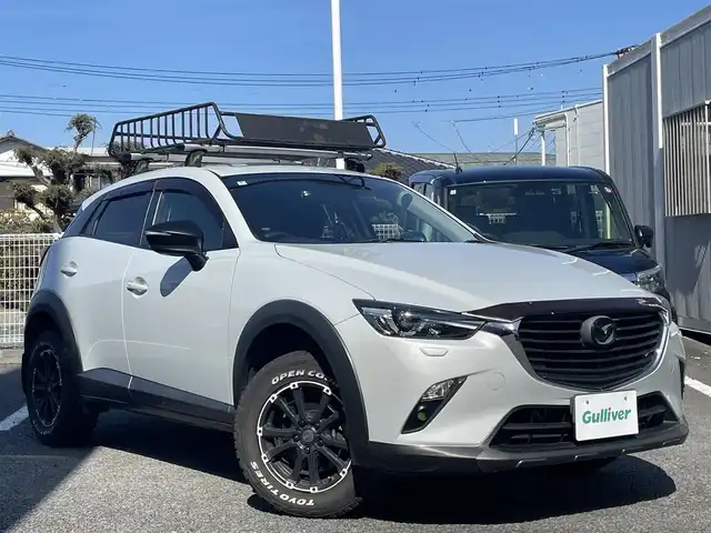 マツダ ＣＸ－３ XD 静岡県 2017(平29)年 9.7万km セラミックM ユーザー買取/6MT＆4WD/ディーゼル＆ターボ/純正ナビ/　【CD/DVD/BT/地デジフルセグTV】/純正LEDヘッドライト/社外16インチAW/バックカメラ/ETC/グリルカバー/ドライブレコーダー/ルーフキャリア/スマートキー/プッシュスタート