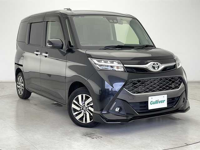 トヨタ タンク カスタムG 千葉県 2020(令2)年 2.5万km ブラックマイカメタリック 純正9インチナビ/AM/FM/CD/DVD/BT/フルセグ/バックカメラ/両側パワースライドドア/スマートアシストIII/・衝突被害軽減ブレーキ/・車線逸脱警報/・誤発進抑制機能/・先行車発進告知/・対人/対車衝突警報機能/・オートマチックハイビーム/・クルーズコントロール/LEDヘッドライト/前方ドライブレコーダー(TZ-D102)/ビルトインETC/純正14インチアルミホイール/ステアリングリモコン/ドアバイザー/取扱説明書/保証書/禁煙車　