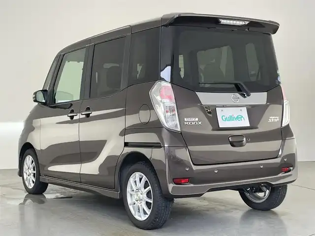 日産 デイズ ルークス ハイウェイスターX Gパッケージ 愛知県 2018(平30)年 4万km アッシュブラウンM 純正ナビ　フルセグＴＶ　Ｂｌｕｅｔｏｏｔｈ　全方位カメラ　両側パワースライドドア　エマージェンシーブレーキ　衝突軽減　車線逸脱　コーナーセンサー　ドライブレコーダー　ＬＥＤオートライト　フォグ　禁煙車